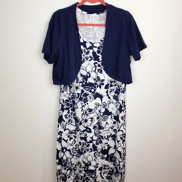 maxi dress with shrug